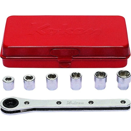 Ko-Ken Socket Set 5-10mm 6 Point 7 pieces 1203